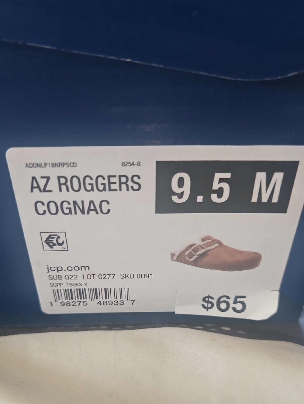 Arizona Jean Company  Tan Shearling-Lined Slip-On Slippers - Picture 3 of 6
